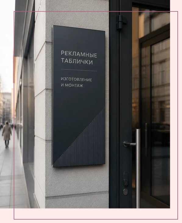 Рекламные таблички в Калининграде по цене от 4553 р. | Аванза-Клн