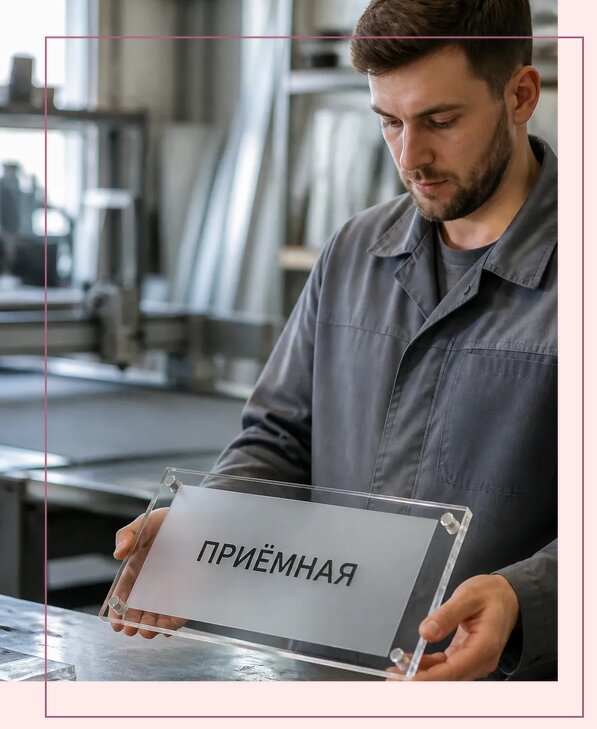Таблички из оргстекла на заказ в Калининграде от 3946 р. | Аванза-Клн