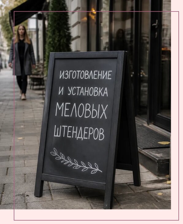 Меловые штендеры в Калининграде по цене от 6577 р. | Аванза-Клн